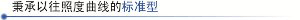 秉承以往照度曲線(xiàn)的標準型